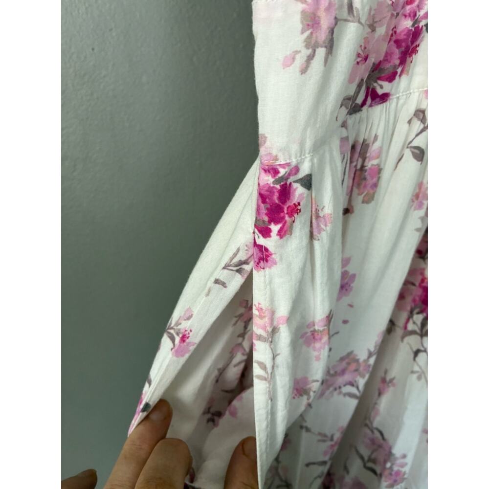 LoveShackFancy Angie Pink Floral Midi Dress | Grandmillennial Romantic Feminine - Picture 9 of 13